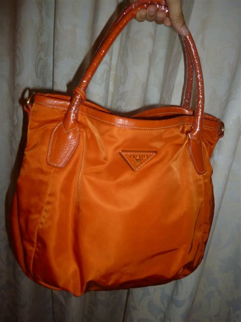 prada handbags orange